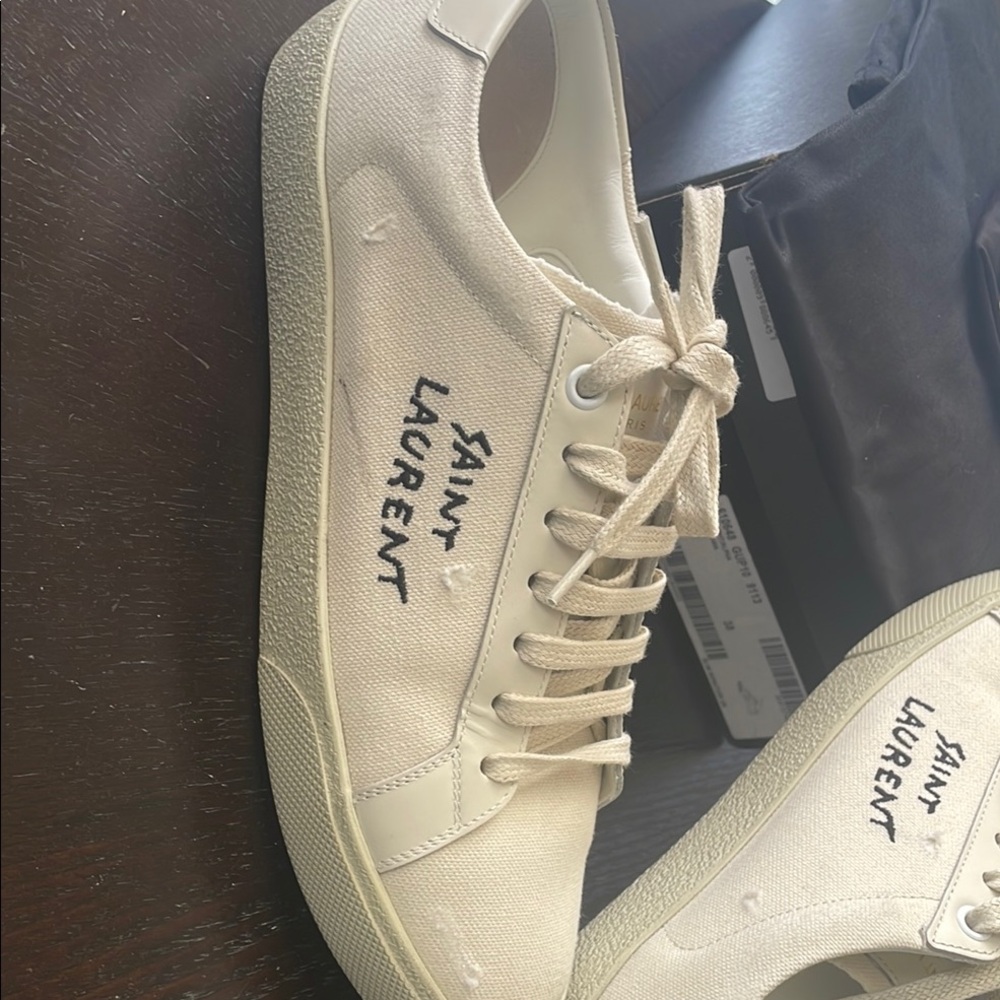 Saint Laurent Lightweight Sneakers with Breathable Mesh Upper and Cushioned Sole
